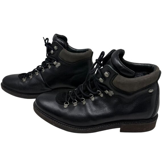 Pajar Canada Mens Black Leather Lace-Up Boots Size 11 Waterproof Impermeable main image 9
